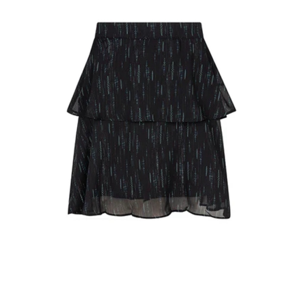 lofty manner Amsterdam Skirt Piper Silver Crystal Print Women size M black green